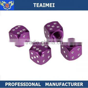 Special Dice Style Car Tire Dust Cap Metal Valve Cover