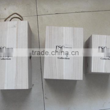 paulownia wood small wooden box, rectangle wood box, custom shoe box wood