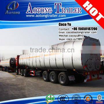 Stainless steel or Carbon steel high performace 3 axles 45000L water tank trailer prices