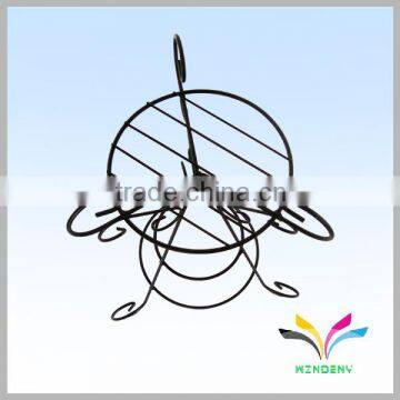 High quality and reasonable price black metal wire Antique Newspaper Rack