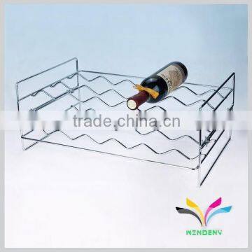 China Supplier High Best Selling Good Quality Durable Table Counter Metal Wire Wine Bottle Antique Decorative Glass Wall Shelf photo-5