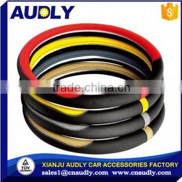 Automotive Interior Accessories 38cm Top Leather Steering Wheel Cover