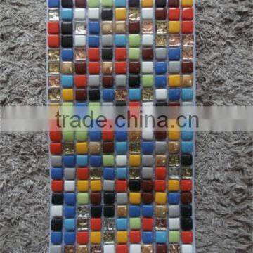 Colorful Crystal Glass Mosaic Tile 300x300MM