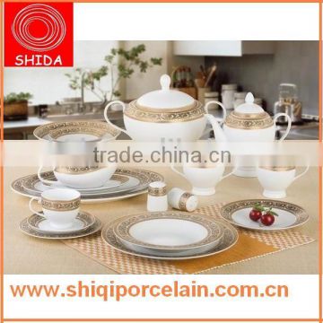 Porcelain dinnerware, porcelain tableware