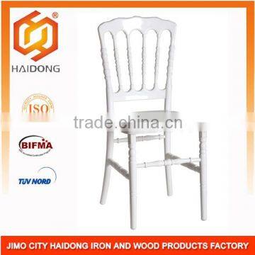 white party hotel wedding banquet rental wood napoleon chair