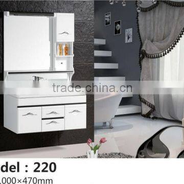 Fashion New Design Wall Mounted Modern PVC bathroom cabinets(WMD-220)