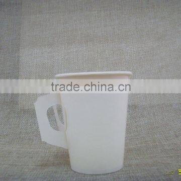 nice quality disposable hot drink paper cup with handle