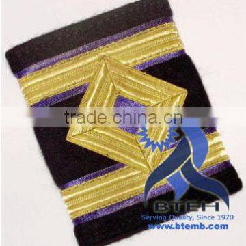 Military Epaulettes | Pilot Epaulettes | Airline Epaulettes | Uniform Epaulette with Gold Wire French Braid