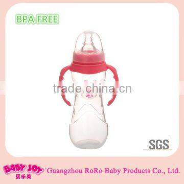 8oz standard neck BPA free baby product anti-slip baby feeder bottle wholesale