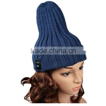 Fashion Soft Warm Beanie Hat Wireless Bluetooth Smart Cap Headset Headphone Speaker Mic