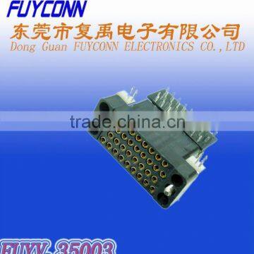 34P V.35 PCB Right Angle Receptacle Connector with All plastic