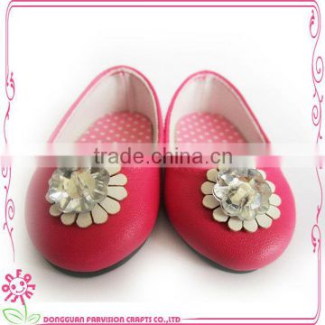 Customize doll shoes wholesale, handmade pu doll shoes