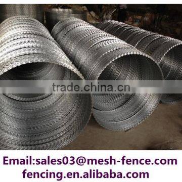 China supplier plasti dip razor barbed wire concertina barbed razor wire