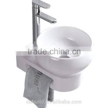 Small Size Round Wall Hung Ceramic Basin