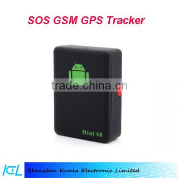 Low price GPS Tracker Mini A8, Mini Global Real Time 4 bands GSM/GPRS/GPS Tracking Device gps tracker