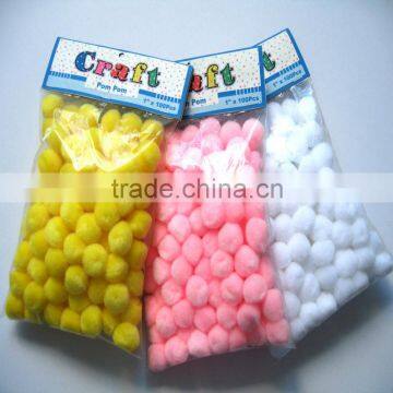 Pompom Decoration 1 inch x 100pcs Acrylic pompoms Decoration