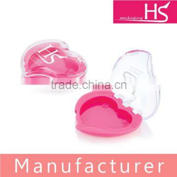 heart shaped cosmetic powder case