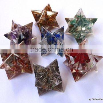 Orgone Gemstone Chakra Merkaba Star Set