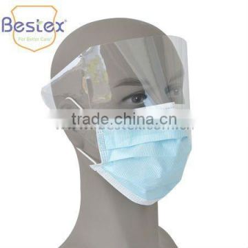 120mmHg Disposable Face Mask With Shield