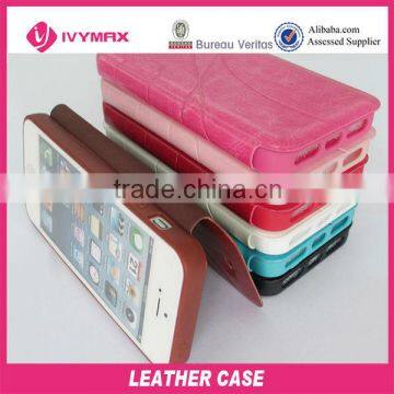 for iphone5 leather cellphone case