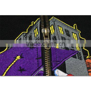 Embroidery Zipper Hoodie Polar Fleece Sweatshirts photo-3