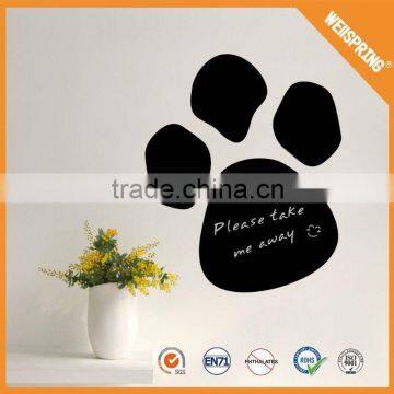 Hot sale self-adhesive lovely paw blackboard sticker