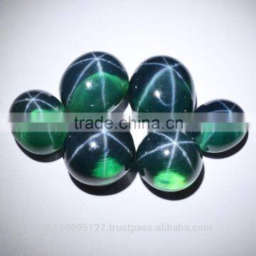 113.10 Ct Emerald Green Star Sapphire 6 Rays Lab Created Stone
