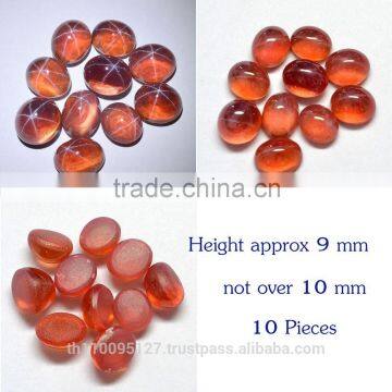 196.50 Ct Orange Star Sapphire 6 Rays Lab Created Stone