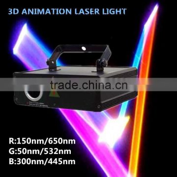 Professional 3d laser lighting use for disco