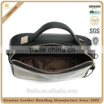 CSS1496-002 2016 Latest Lady Metal Genuine Leather Lizard Grain Embossed Cross Body Purse Mini Handbags photo-4