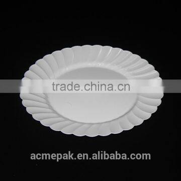 disposable small pizza food cake plastic lace plate