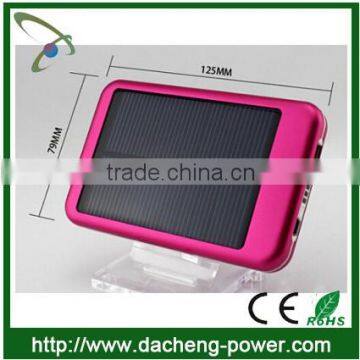 Factory directly full Polymer cell solar mobile charger 5000 mAH