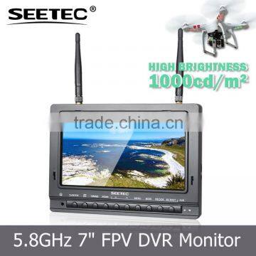 Remote control drones camera monitor 7 inch small aerial lcd portable dvr display waterproof quadcopter
