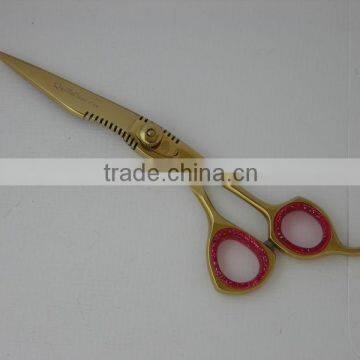 Gold fish titanium Scissors /Rose Gold Titanium coating Shears