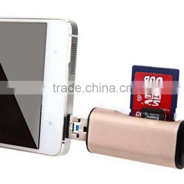 USB-C USB-A Micro USB 3 in 1 TF SD OTG Card Reader