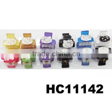 Cute Child Mini Decorative Crystal Plastic Hair Claw Clip photo-5