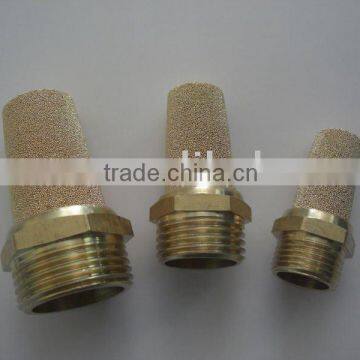 Pneumatic brass muffler