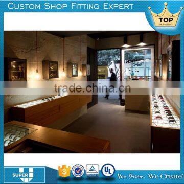 High quality fashion custom tailor wooden watch shop decoration