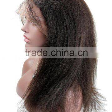 factory wholesale yaki straight hair wig full lace indian women hair wig with baby hair