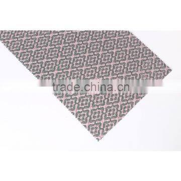 2016 "X" design with lurex polyester spandex jacquard knit interlock fabric