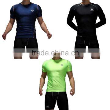 Guangzhou clothing factory custom design printing gym short sleeve dry fit t-shirts training & jogging sports wear type for male