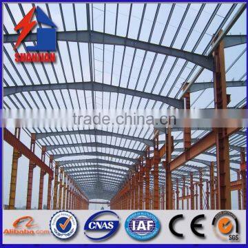 ISO & CE wide span light frame steel structure building prefabricated house