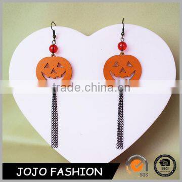 Wholsale halloween girt pumpkin earring Ladies earrings designs pictures