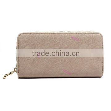 Woman Leather Wallet Brown Classic Elegant Style Plain Color Double Zipper PU Leather Fashion Women Leather Wallet photo-3