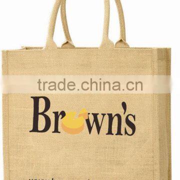 Recyclable Natural Non-Woven Jute Promotional Shopping Bag