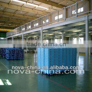 Heavy duty multi-tier mezzanine floor system