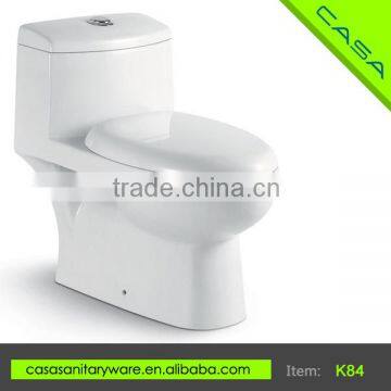 Easy to clean washdown s trap sanitary one piece water closet