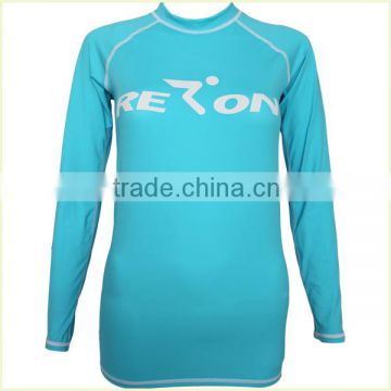 fashion custom women rash guard swimwear