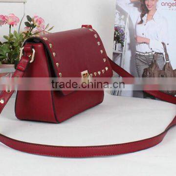 Western Style Bordeaux Lady PU Leather Shoulder Bag Handbags Women photo-3