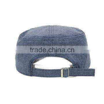 Promotion Wholesale Fashion High Quality Cheap Blank Pattern Light Blue Cotton Military Style Army Hats photo-4